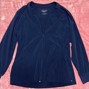 Allura Navy Blue Zip-Up Jacket